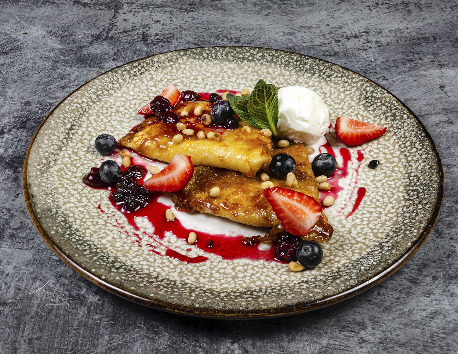 Карамелиз блинчики с сыром Рикотта