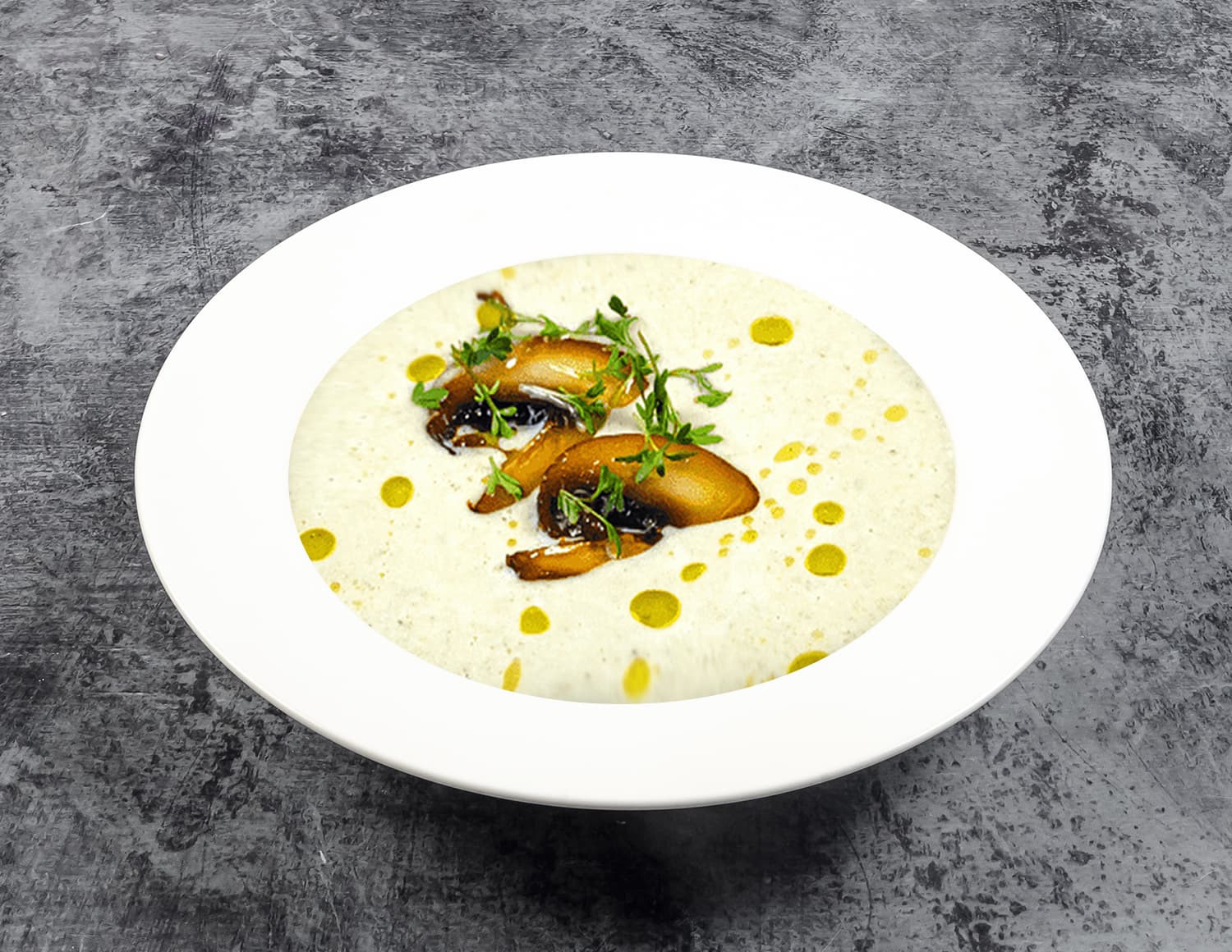 Крем-суп с цуккини и шампиньонами